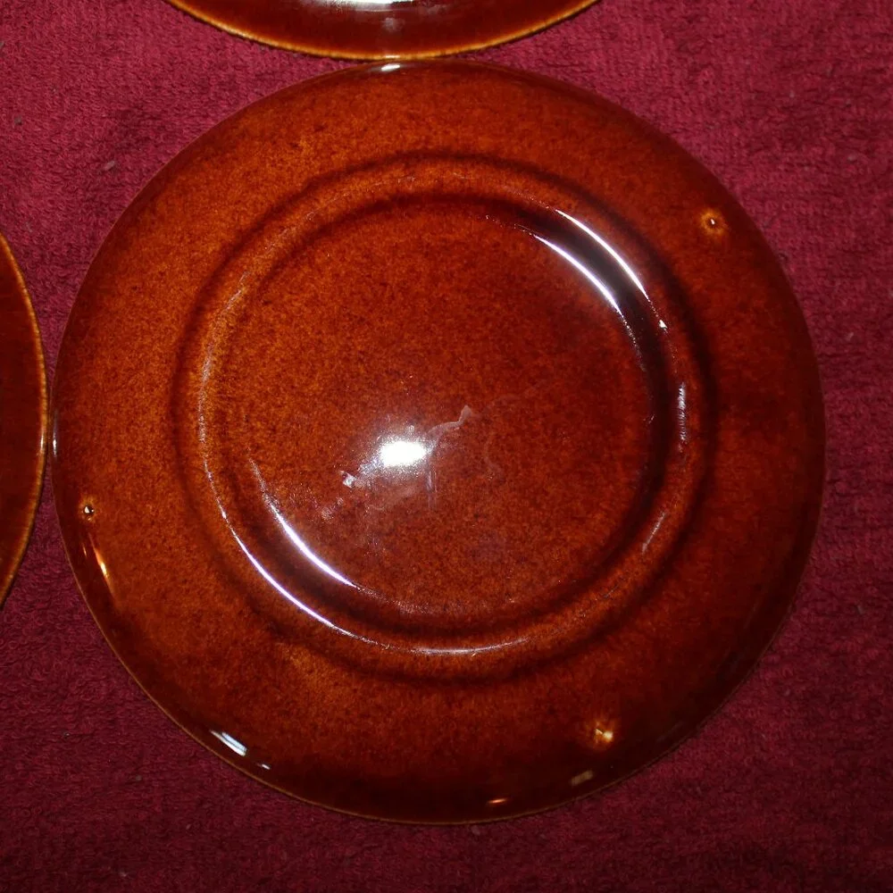 Vintage Hull Pottery Drip Saucers -Set of 4